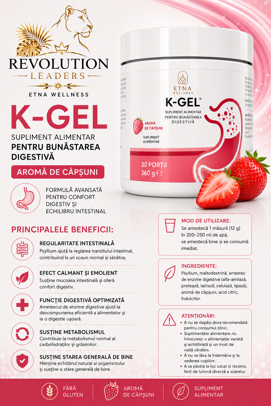 K-GEL FRAGOLA & PORTOCALA 🍓🍊